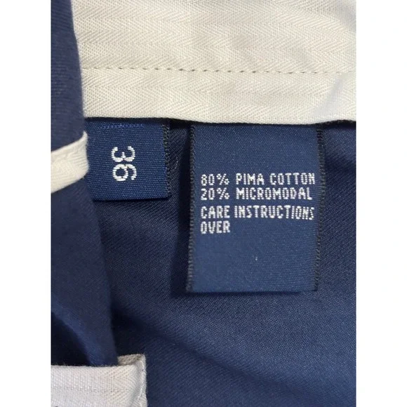 Ralph Lauren Polo Golf Men's Navy Blue Chino Shorts 36 Preppy Cotton Tailored - Picture 4 of 7